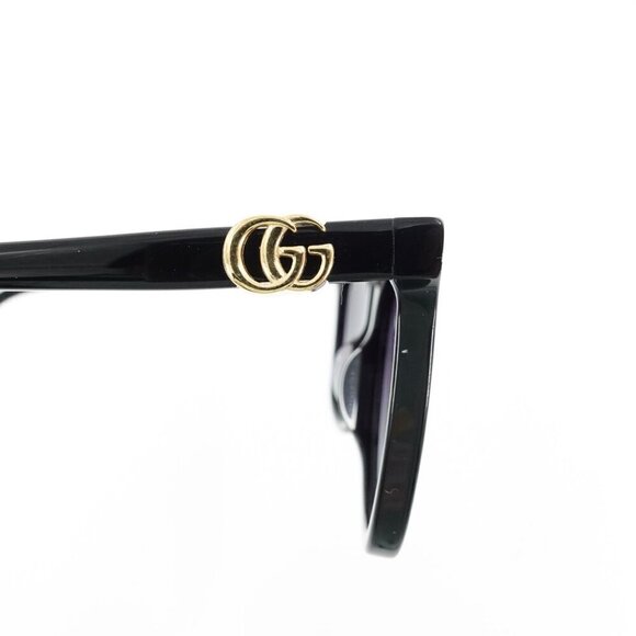 Gucci GG1071 Cat Eye Sunglasses Black Gray OS - Picture 6 of 15